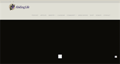 Desktop Screenshot of abidinglife.com